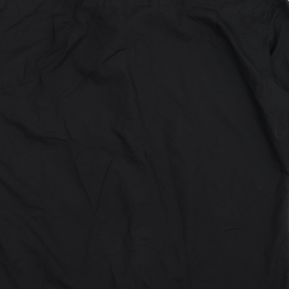 George Mens Black Button-Up Size 15
