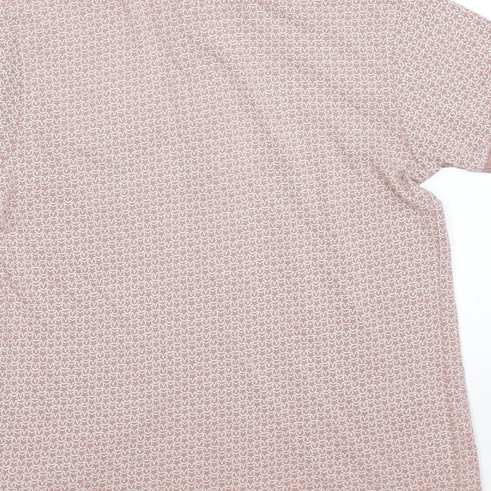 Undeniable Dudes Boys Pink Geometric Basic Polo Size 11 Years