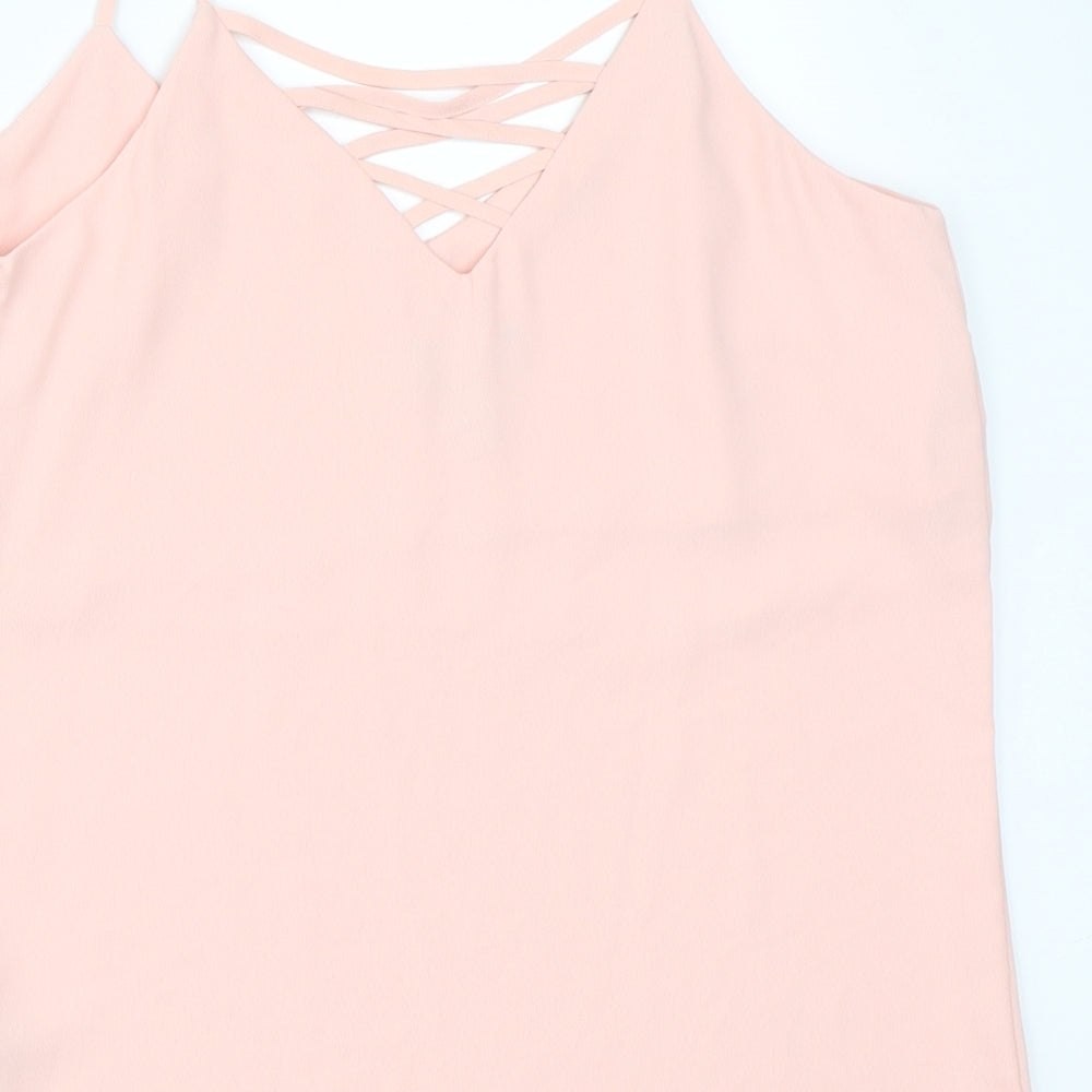 Newlook Womens Pink Camisole Tank Size 10