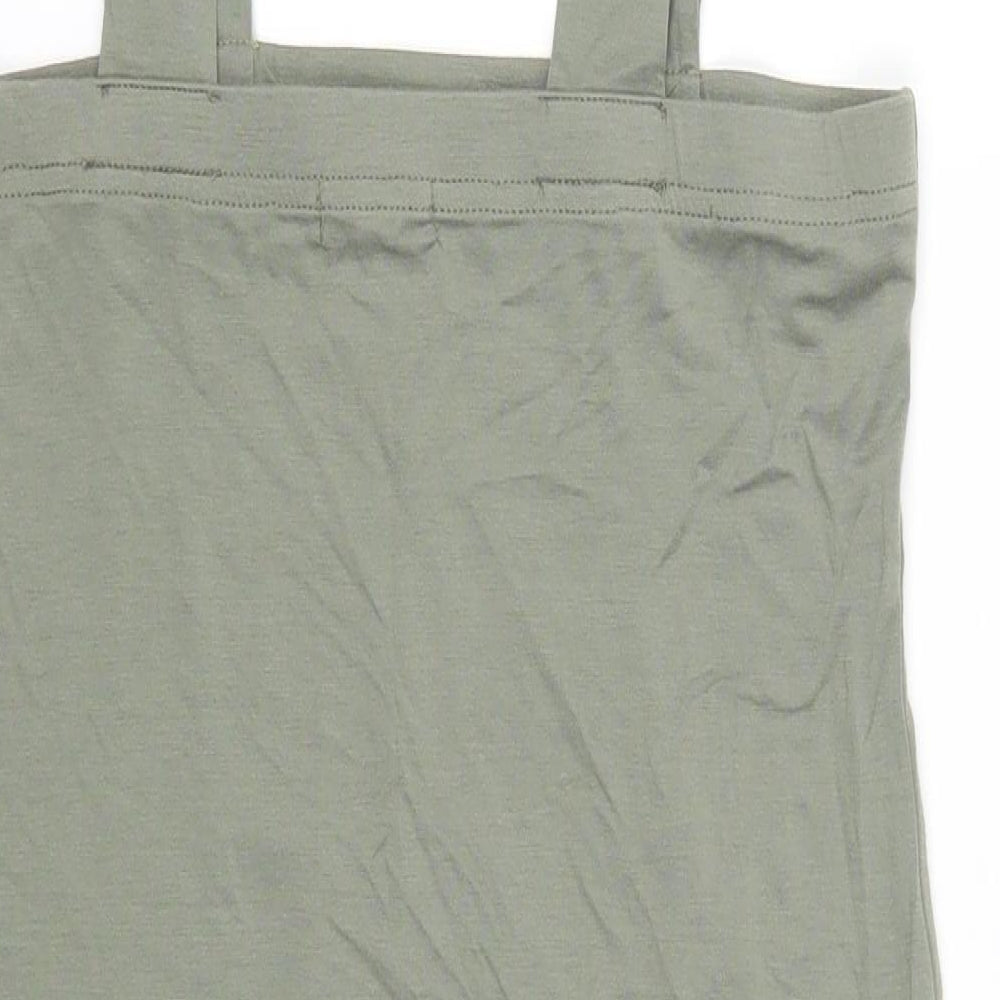 Boohoo Womens Green Straight & Pencil Skirt Size 10 - Straps