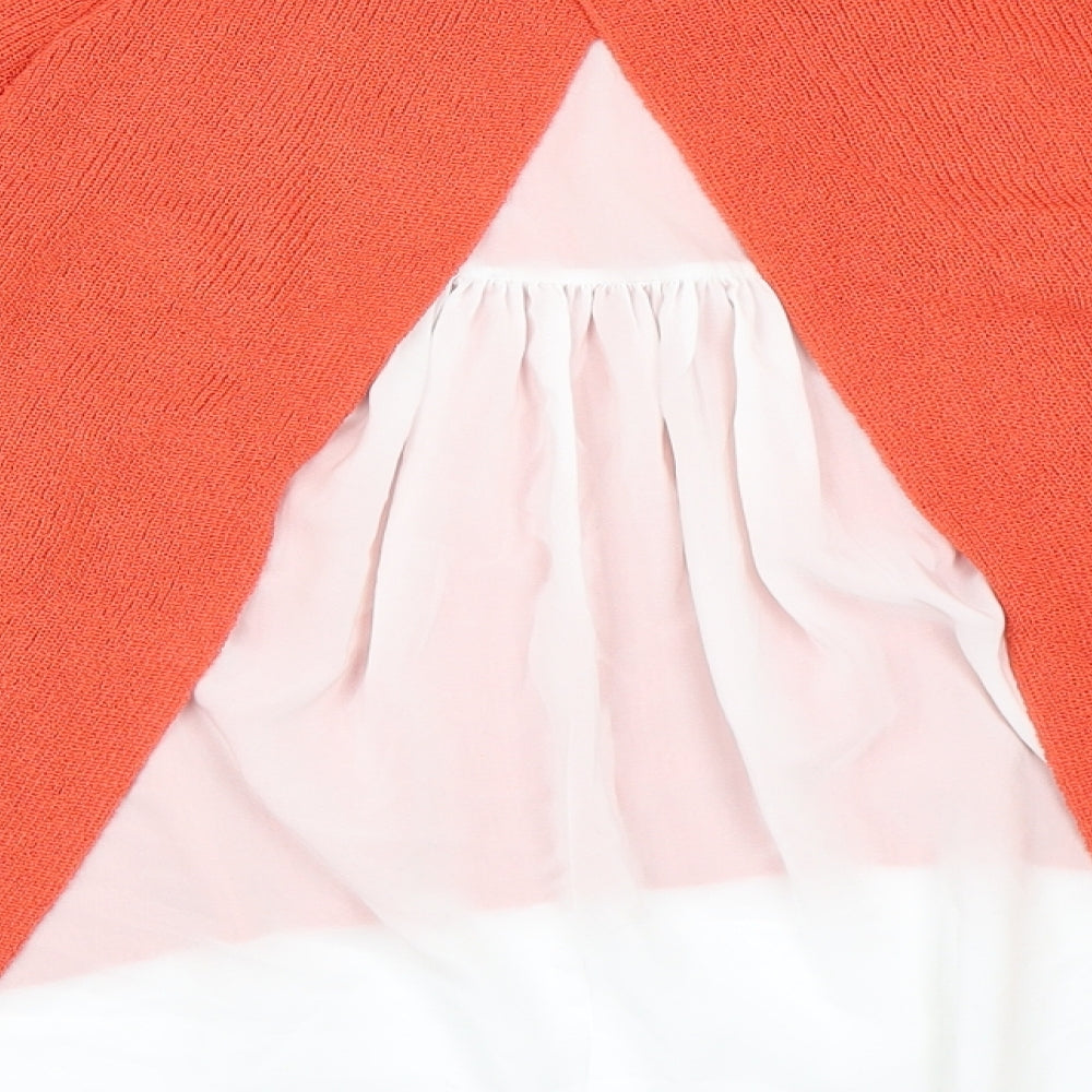 Marks and Spencer Womens Orange Pullover Jumper Size 6
