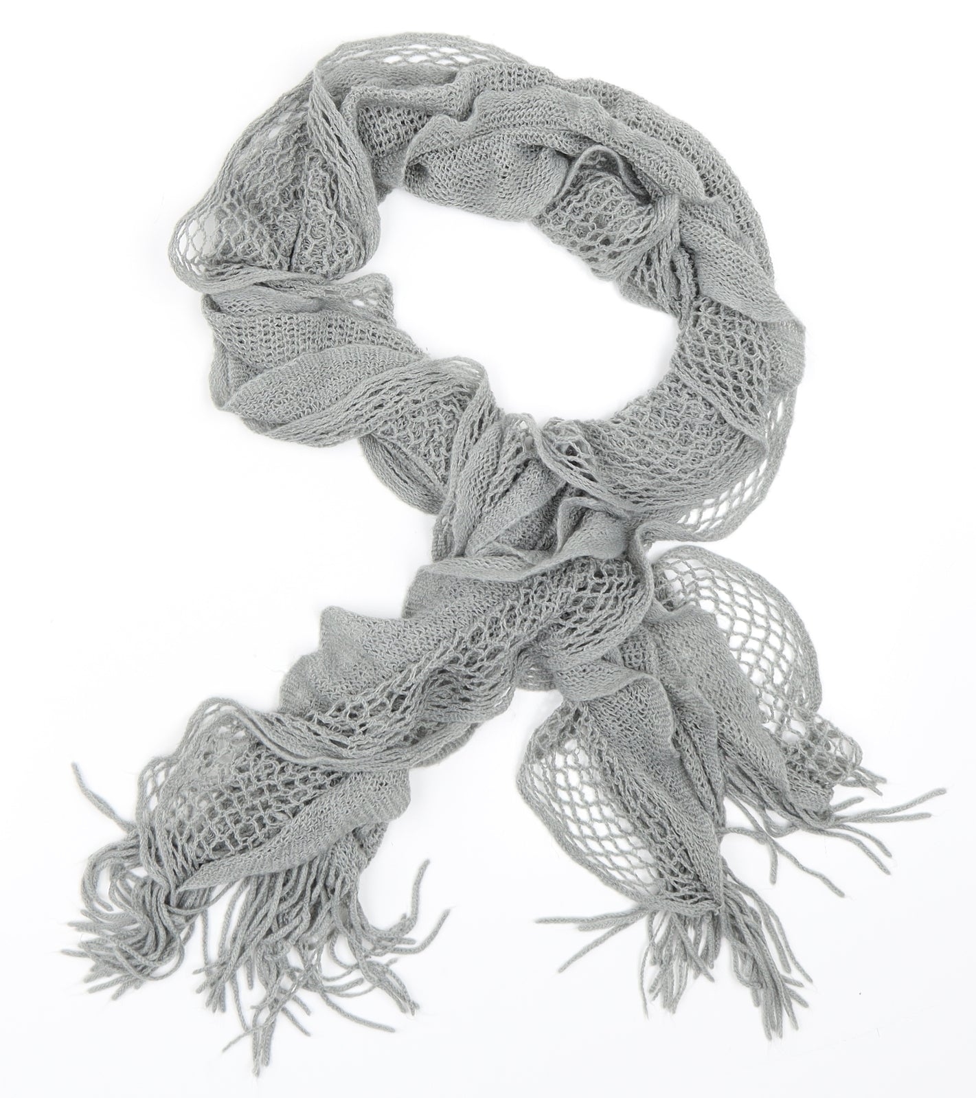 Preworn Womens Grey Scarf