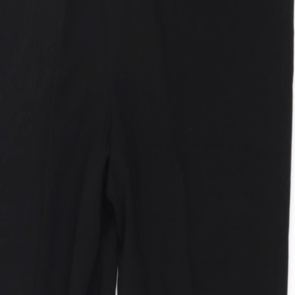 Marks and Spencer Womens Black Trousers Size 14 L25 in