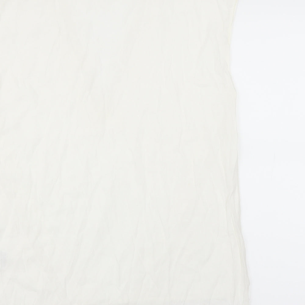 H&M Womens White Basic Blouse Size 16