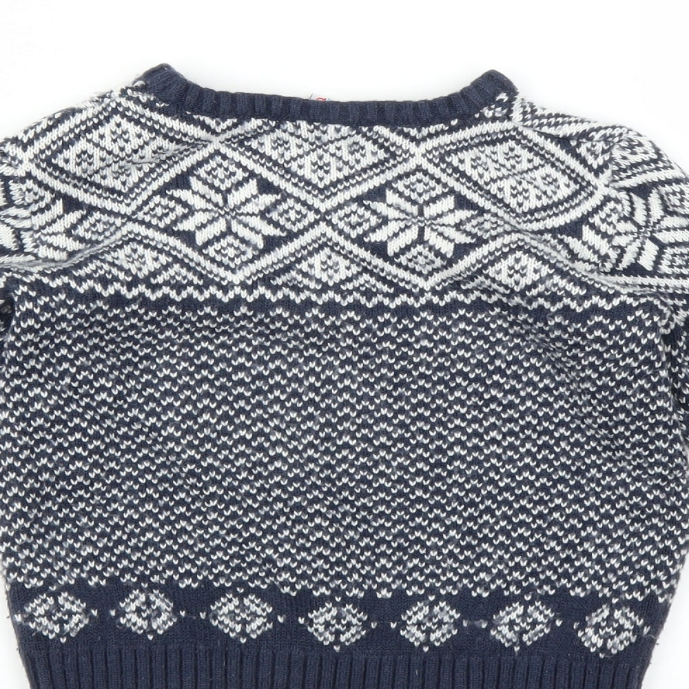 Mini Club Girls Blue Pullover Jumper Size 5-6 Years