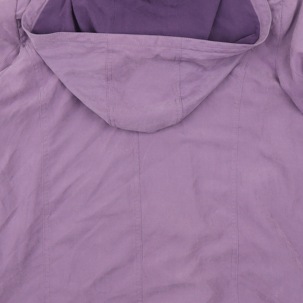 ISLE Womens Purple Jacket Coat Size 12