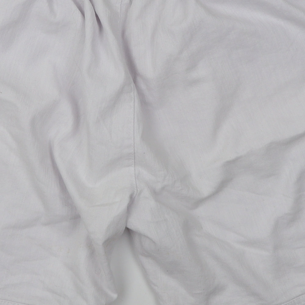 Moda Impresion Womens White Cargo Shorts Size 3XL