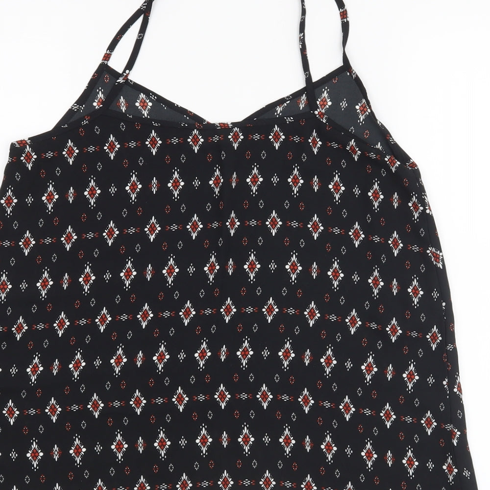 New Look Womens Black Basic Tank Size 8