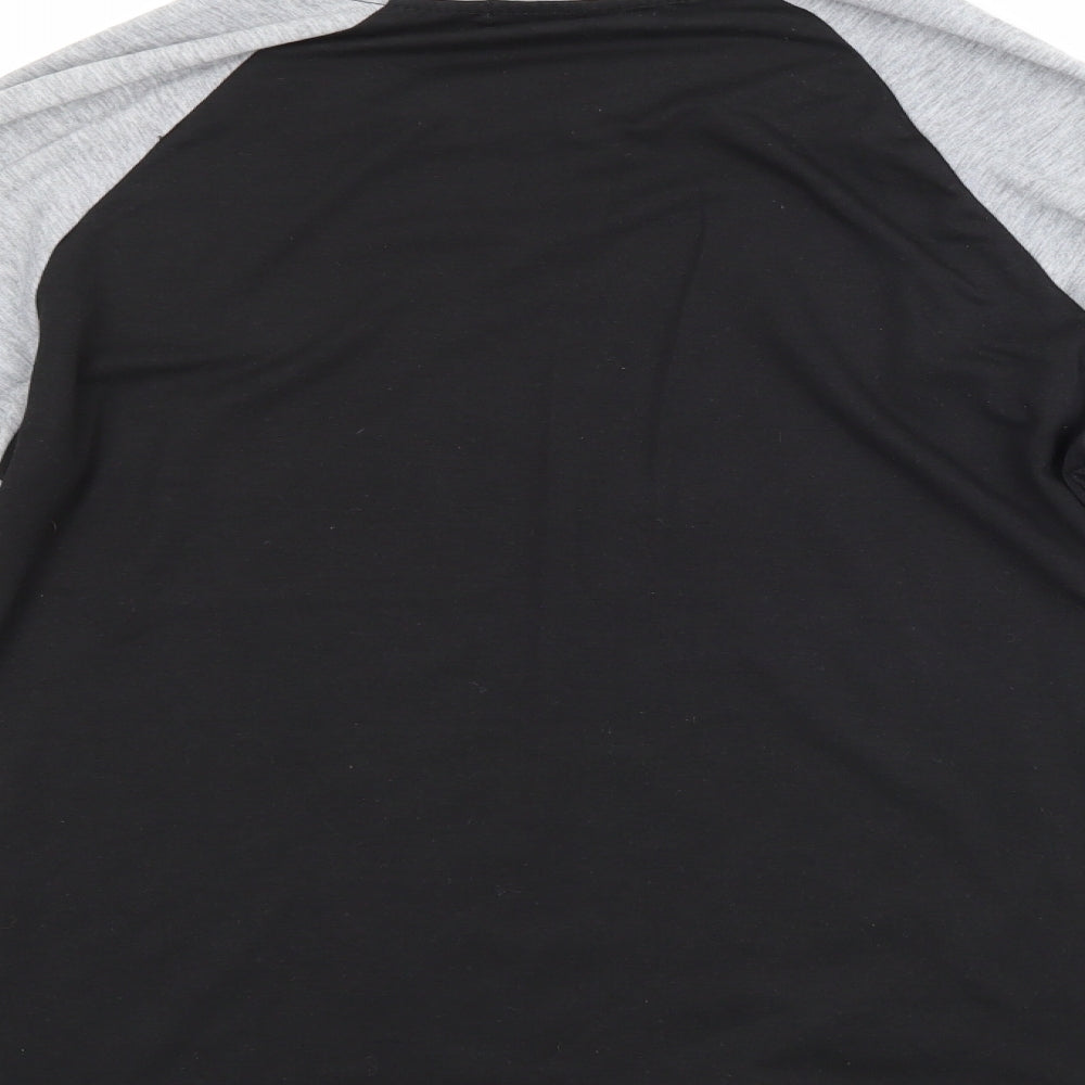 Life Liven Mens Black Pullover Jumper