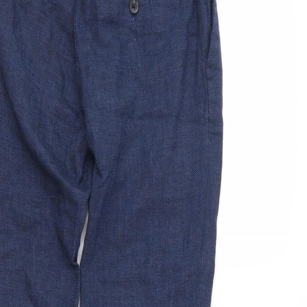H&M Boys Blue Dress Pants Trousers Size 9 Years