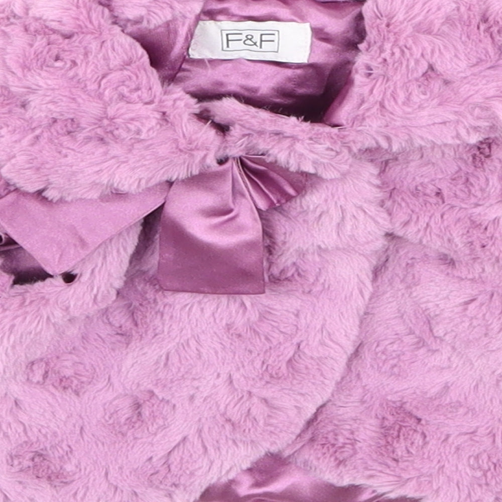 F&F Girls Purple Jacket Size 0-3 Months