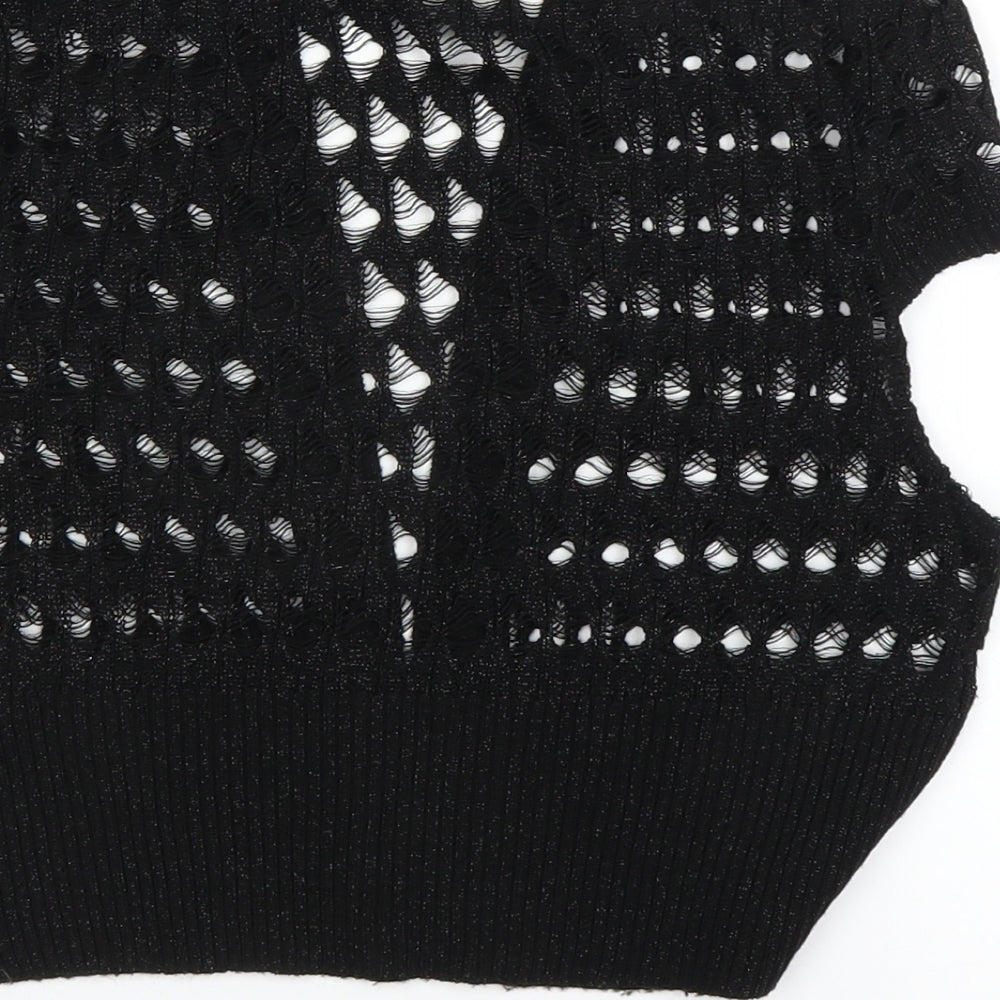 George Womens Black Cardigan Jumper Size M