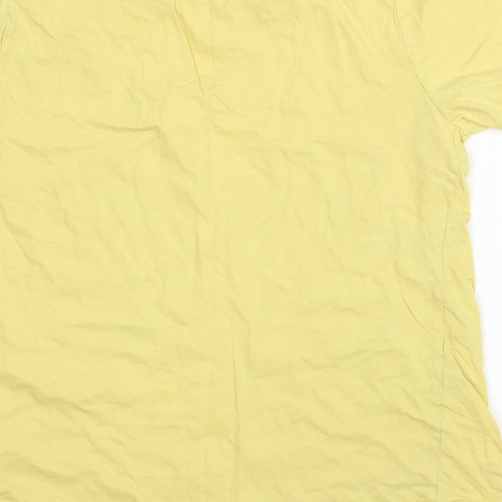 New Look Womens Yellow Basic T-Shirt Size 14
