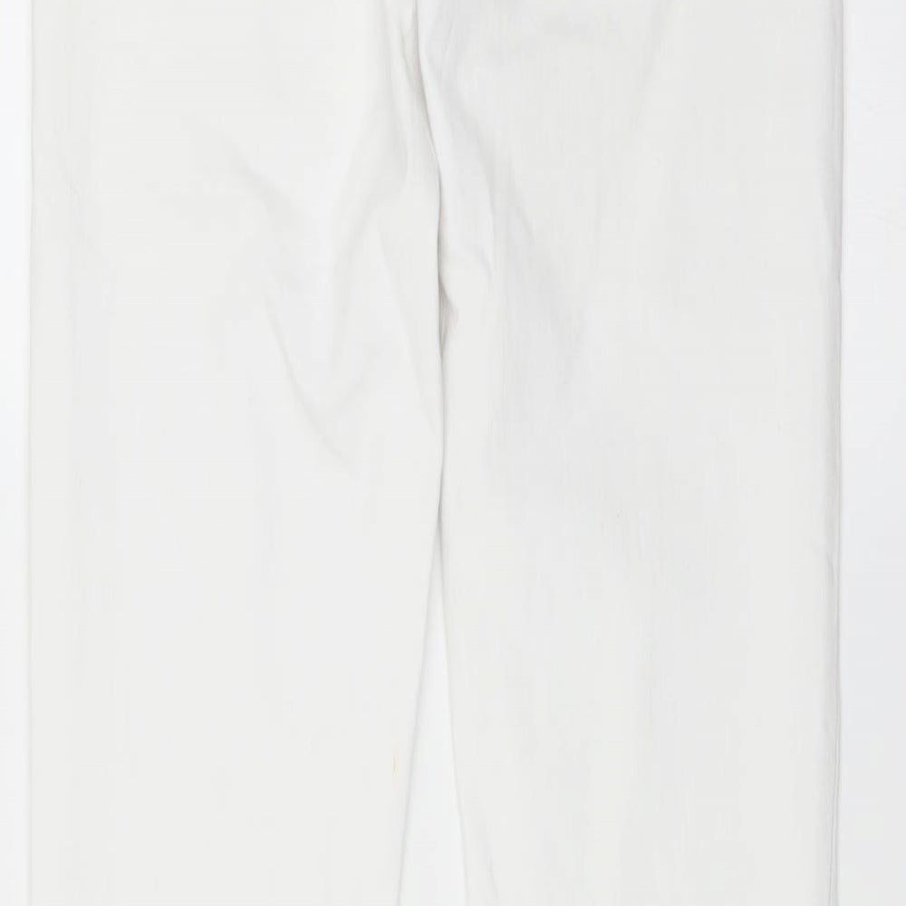 Preworn Womens White Skinny Jeans Size 8 L31 in