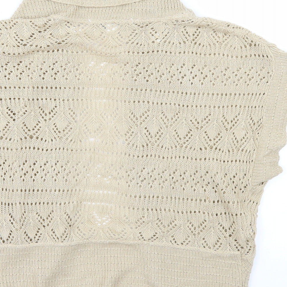 FOREVER 21 Womens Beige Cardigan Jumper Size L