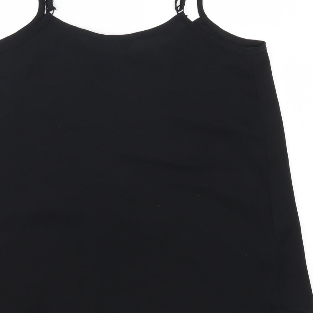 Dorothy Perkins Womens Black Basic Tank Size 8