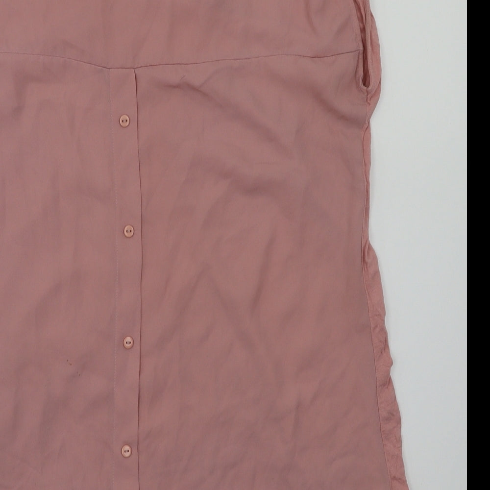 NEXT Womens Pink Basic Blouse Size 14