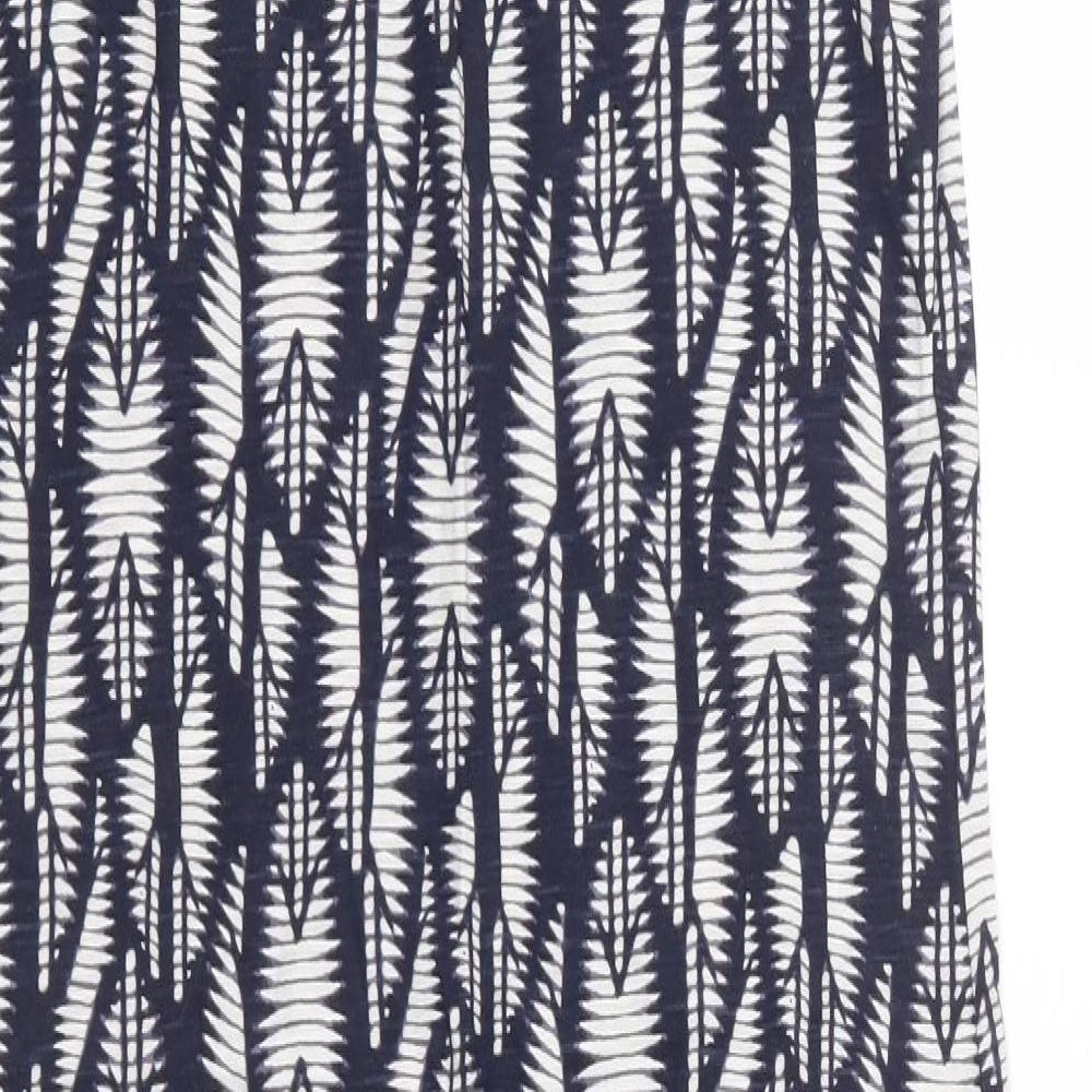 NEXT Womens Blue Geometric Jersey Shift Size 6