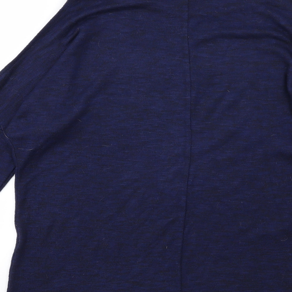 Amisu Womens Blue Knit Pullover Jumper Size XS - Cold shoulder