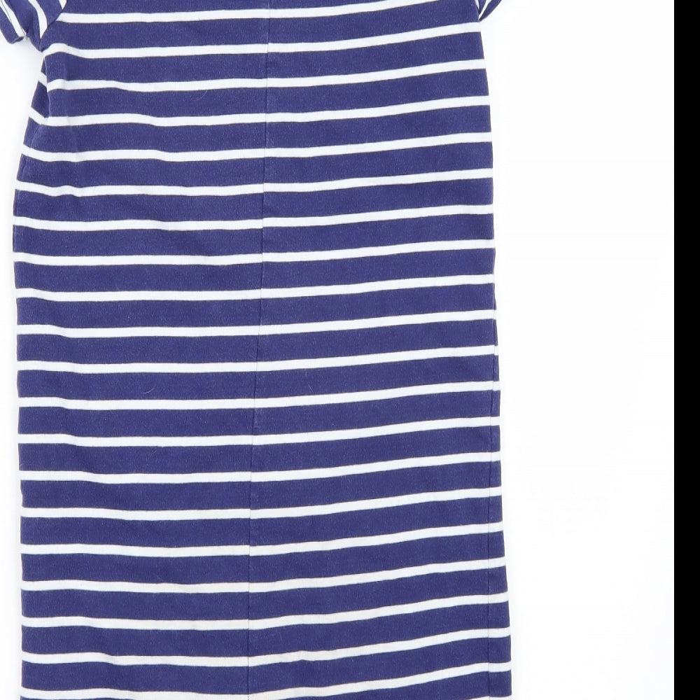 NEXT Girls Blue Striped Playsuit One-Piece Size 12 Years