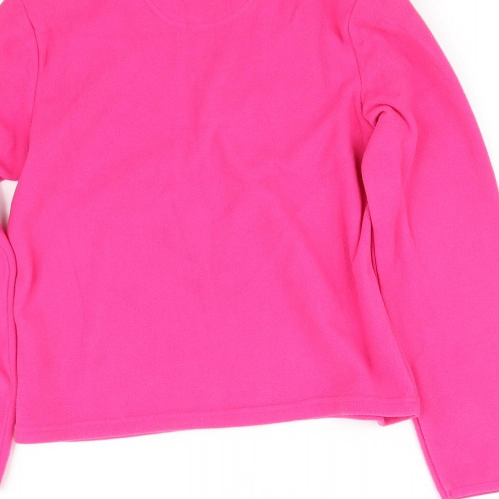 pre worn Girls Pink Pullover Jumper Size 11-12 Years