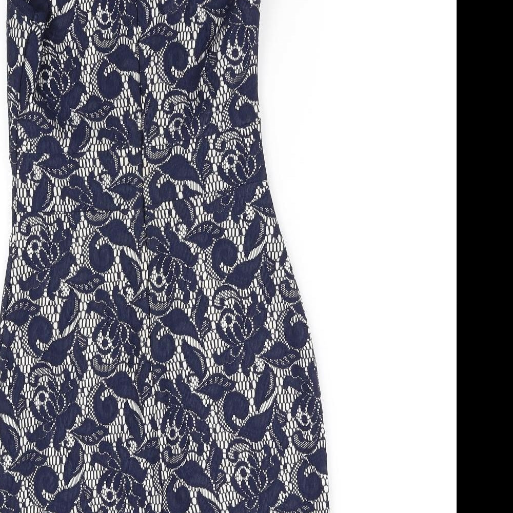 Warehouse Womens Blue Fit & Flare Size 10