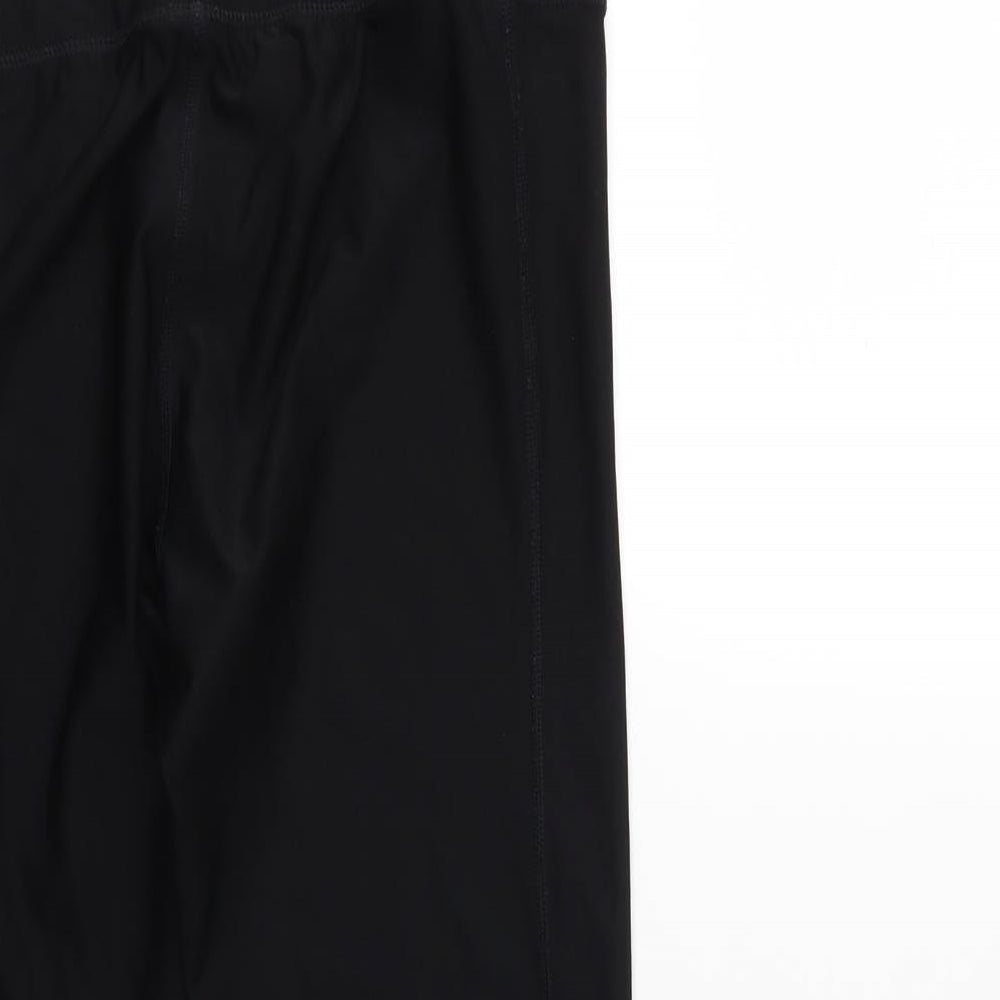 athletic wear Womens Black Compression Leggings Size S L23 in