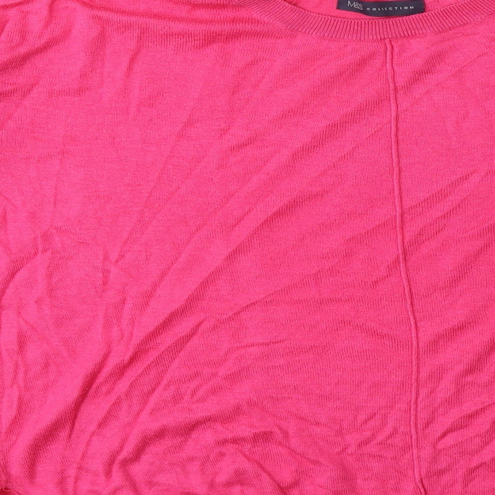 Marks and Spencer Womens Pink Knit Pullover Jumper Size L