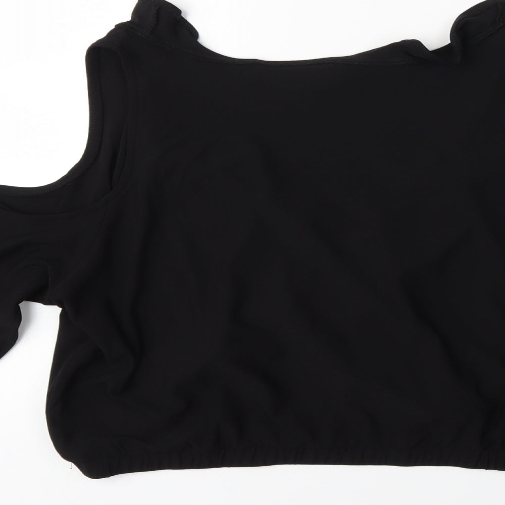 H&M Womens Black Basic Blouse Size L