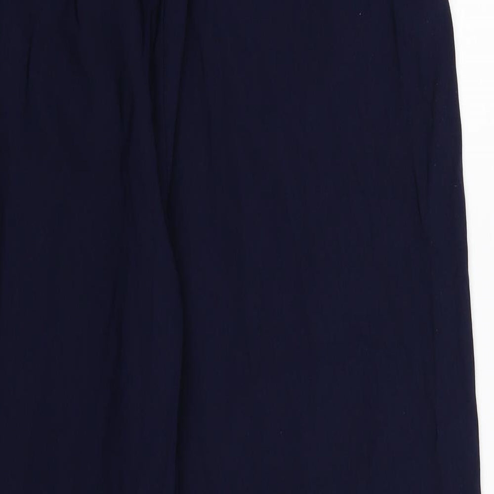 Naomee Womens Blue Cropped Trousers Size L L20 in