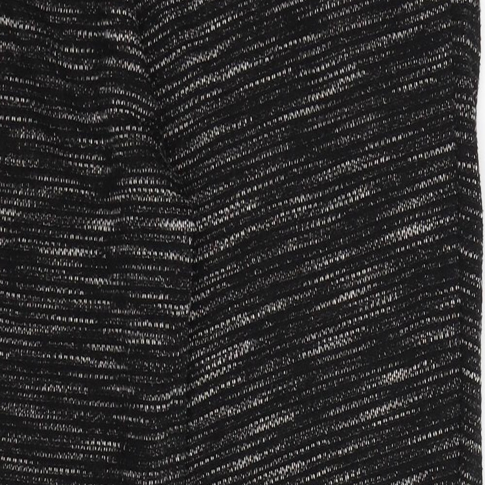 H&M Womens Black Sweatpants Trousers Size 10 L25 in