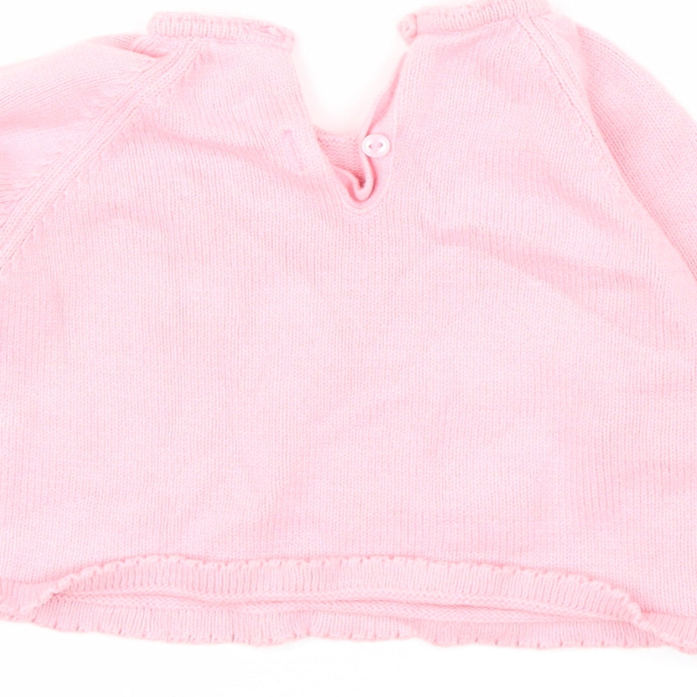 Marks and Spencer Pink Cardigan Jumper Size 12-18 Months - minnie mouse