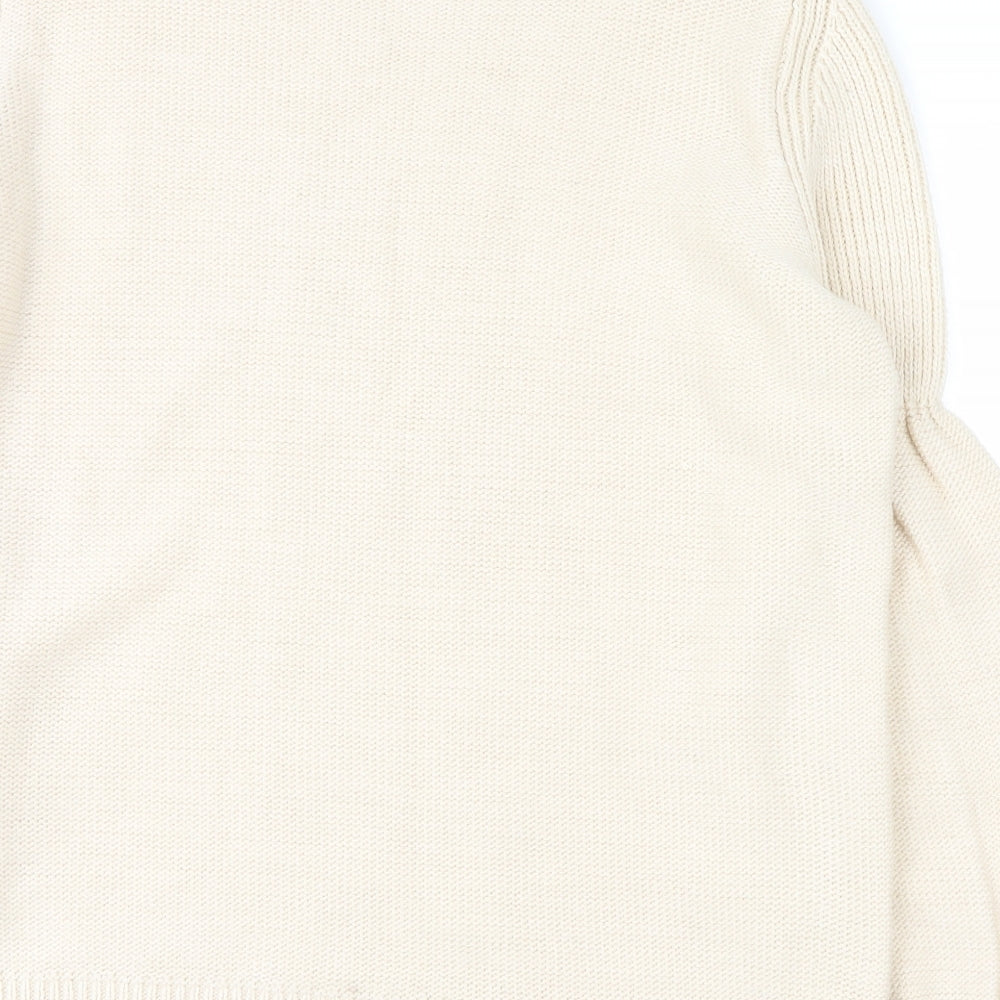 Papaya Womens White Pullover Jumper Size L