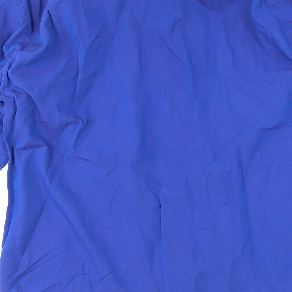 Jeff Banks Mens Blue Dress Shirt Size 17