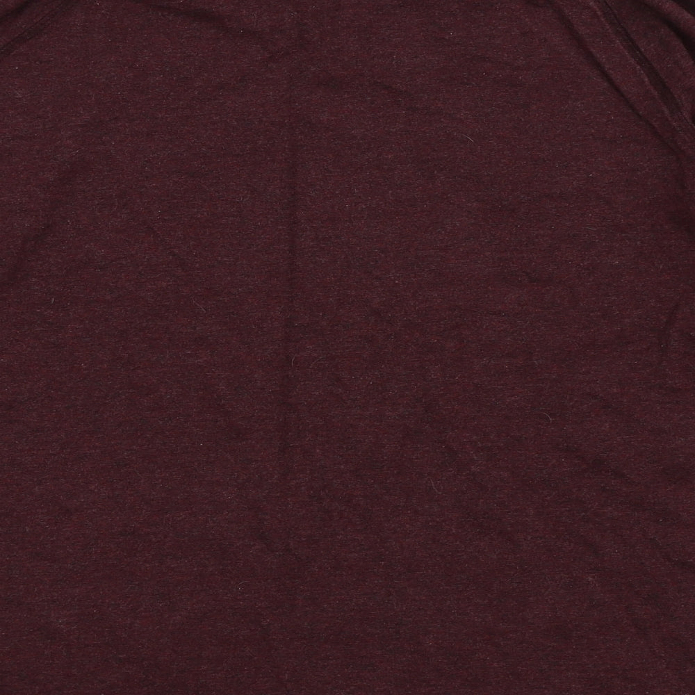 Asda George Mens Red Solid Pyjama Top Size XL