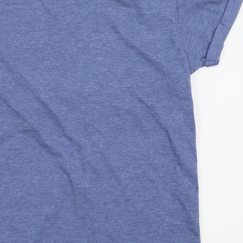 Asda George Boys Blue Striped Basic Polo Size 9-10 Years