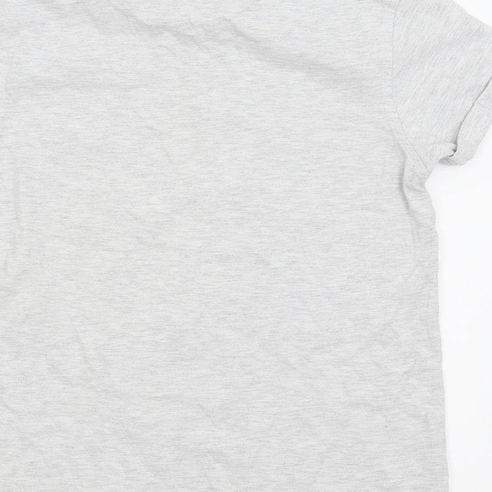 Asda George Boys Grey Basic T-Shirt Size 10-11 Years