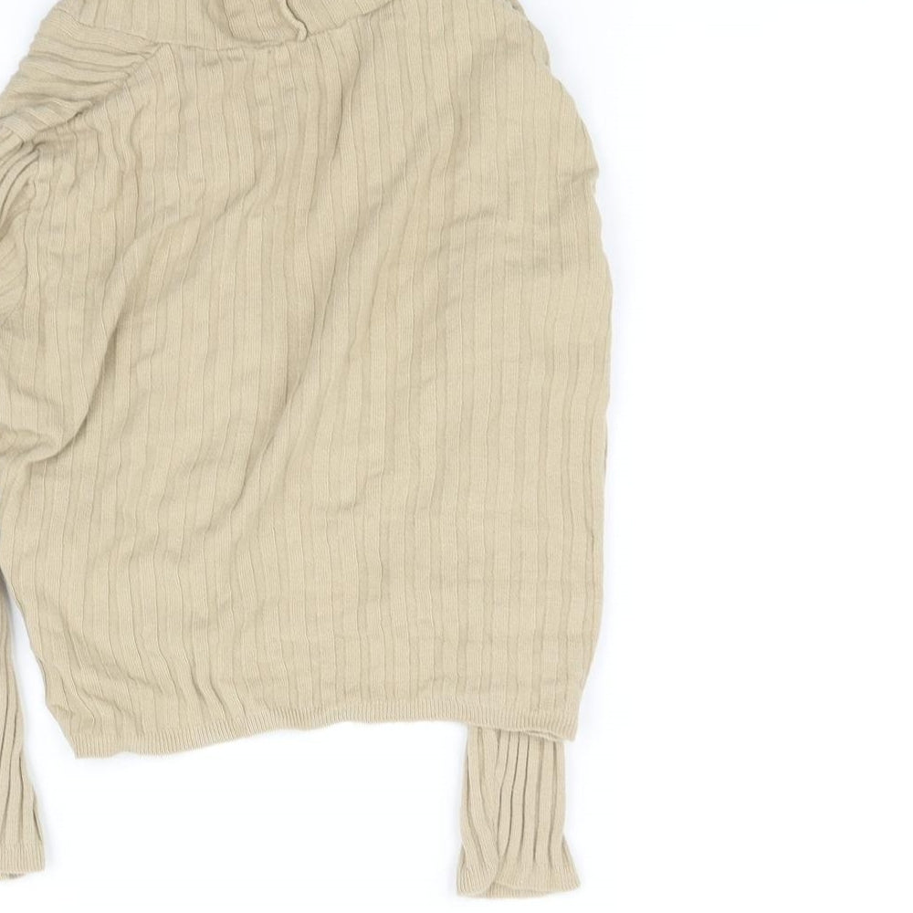 kookia Womens Beige Cardigan Jumper Size XS