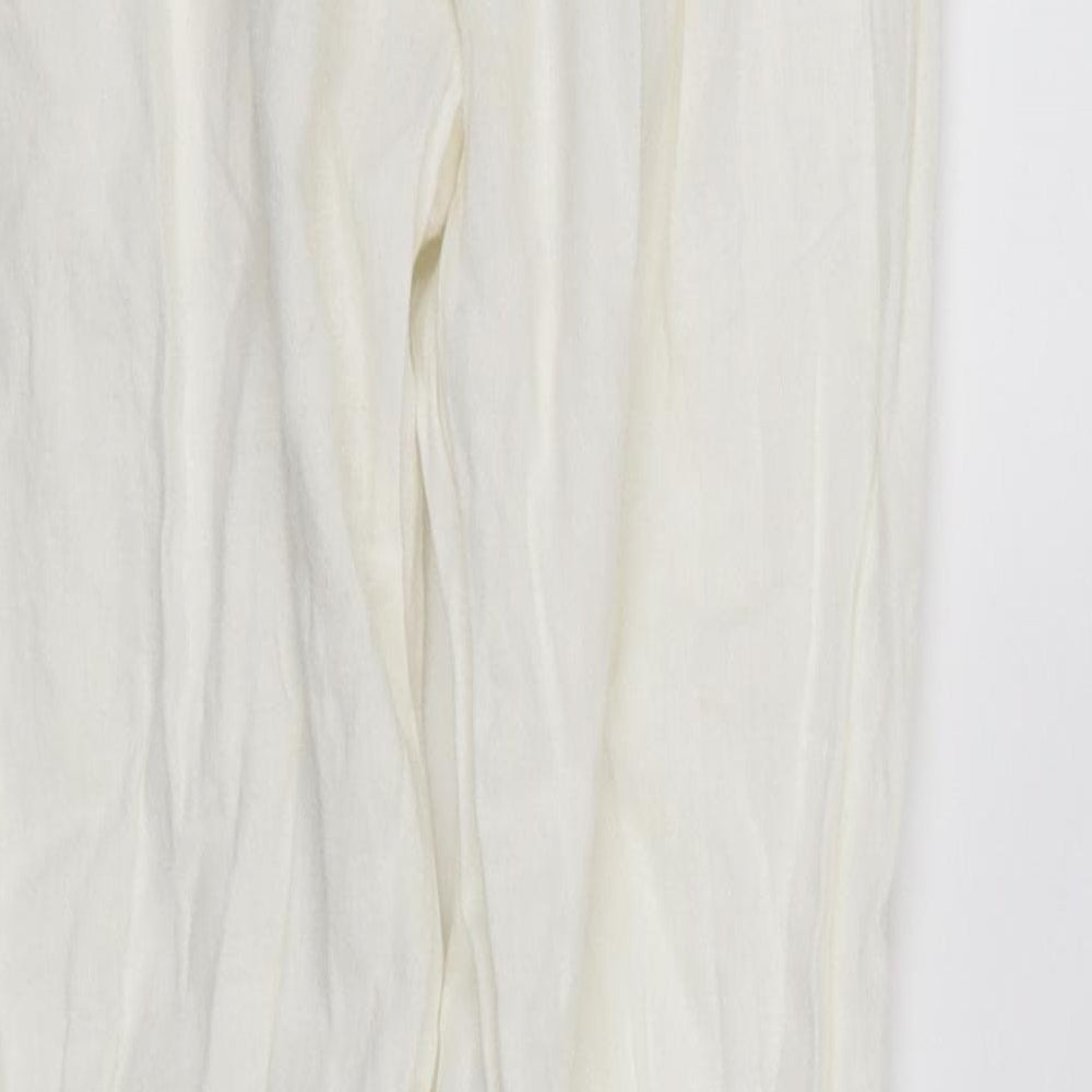 Primark Womens White Straight Jeans Size 6 L32 in