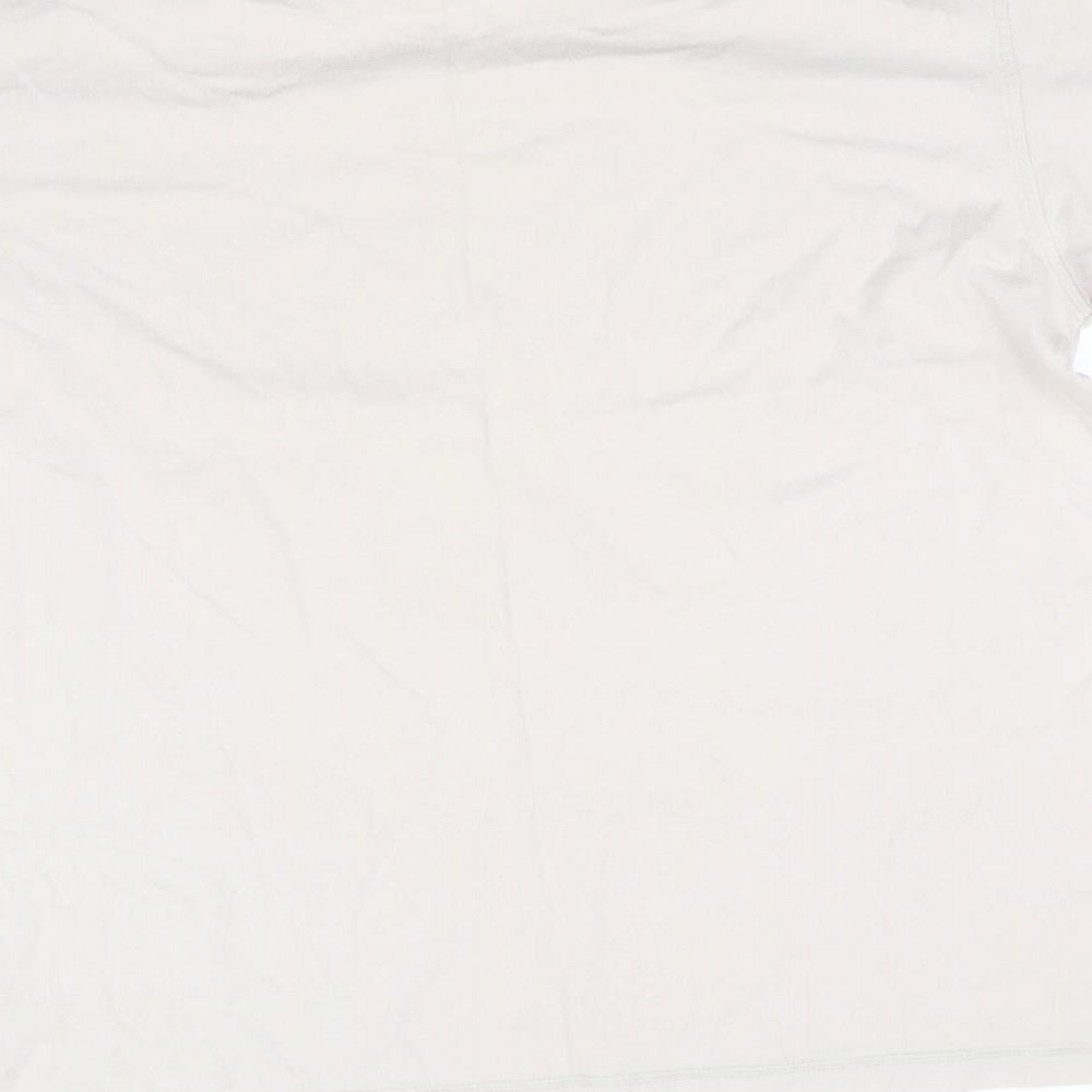 Rocha John Rocha Womens Beige Basic T-Shirt Size XL