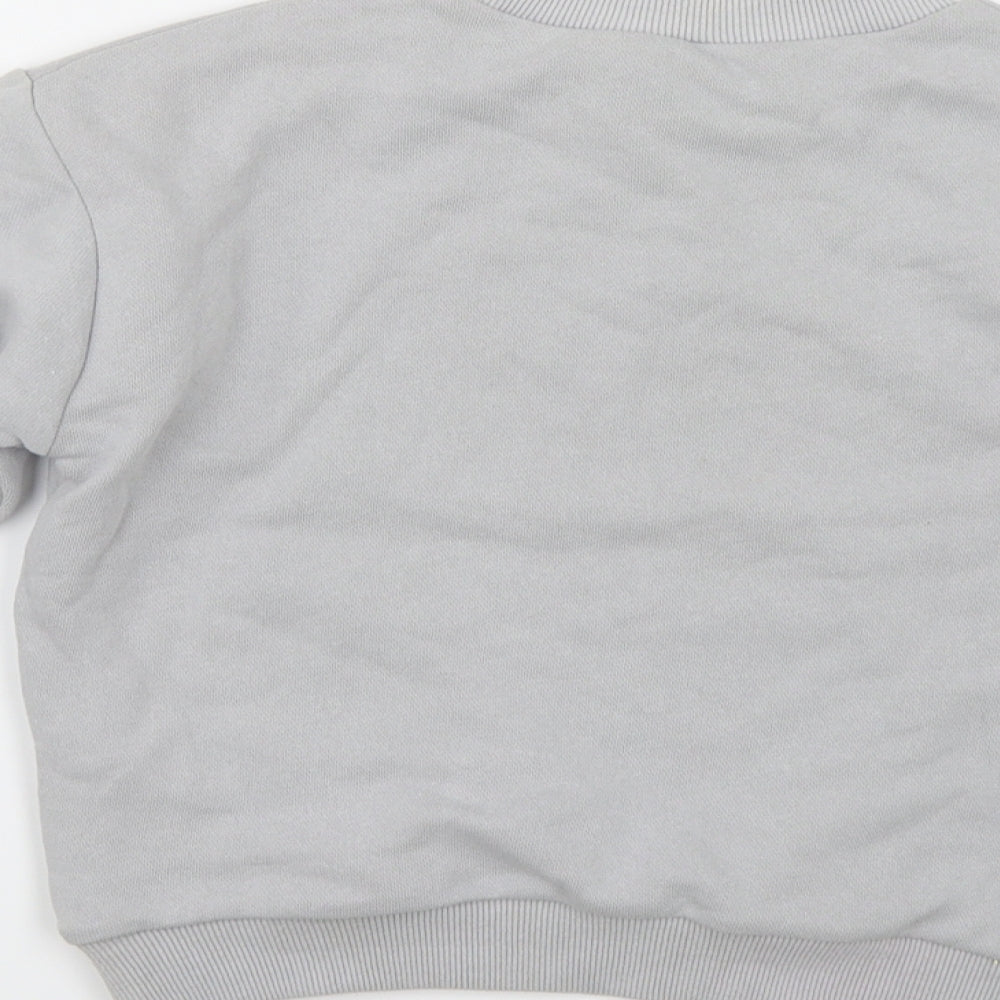 XXBY Girls Grey Pullover Sweatshirt Size 11 Years