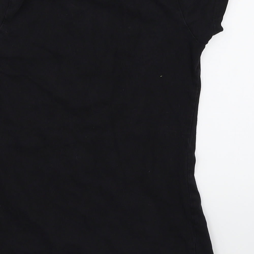 Miss E-vie Girls Black Jersey Basic T-Shirt Size 9-10 Years