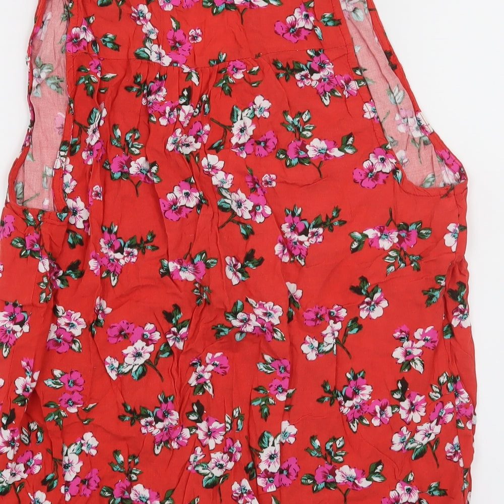 Atmosphere Womens Red Floral Basic Blouse Size 12