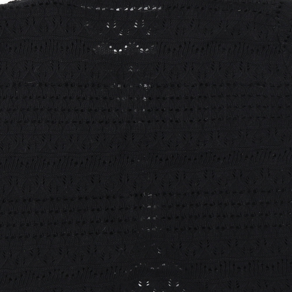 Pure & Natural Womens Black Knit Cardigan Jumper Size XL