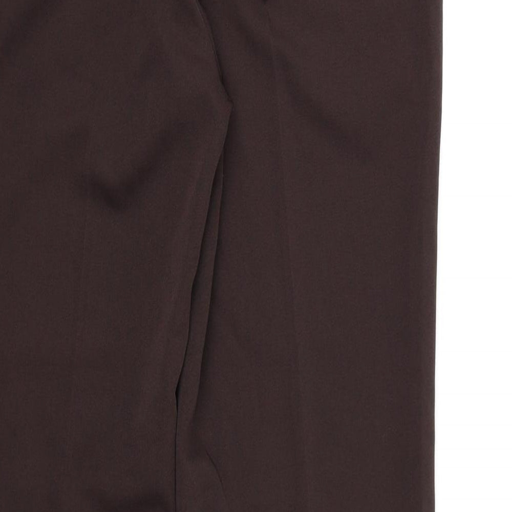 South Womens Brown Rayon Dress Pants Trousers Size 10 L28 in