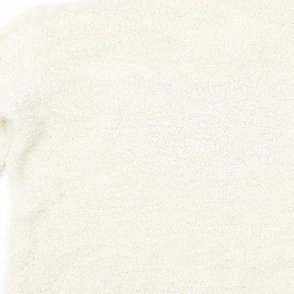 F&F Womens Ivory Pullover Jumper Size 10 - Love heart