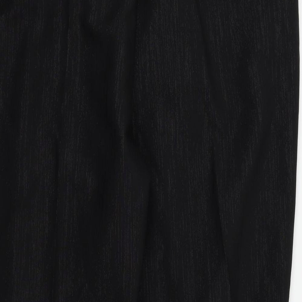 BM Collection Womens Black Trousers Size 22