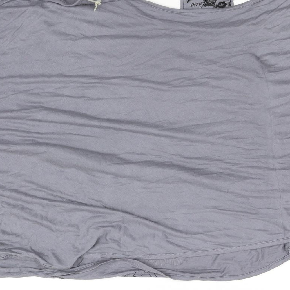 hoch Womens Grey Basic Blouse Size XS