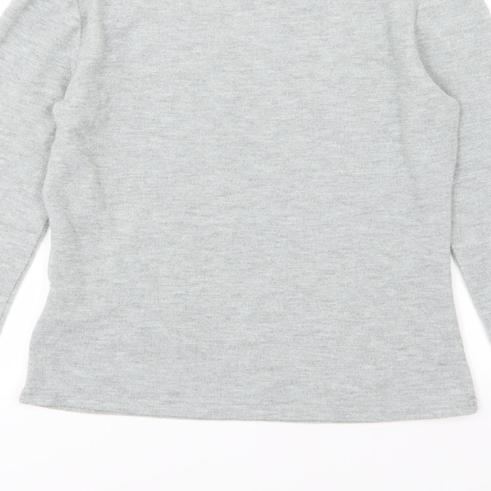 H&M Womens Grey Knit Pullover Jumper Size S