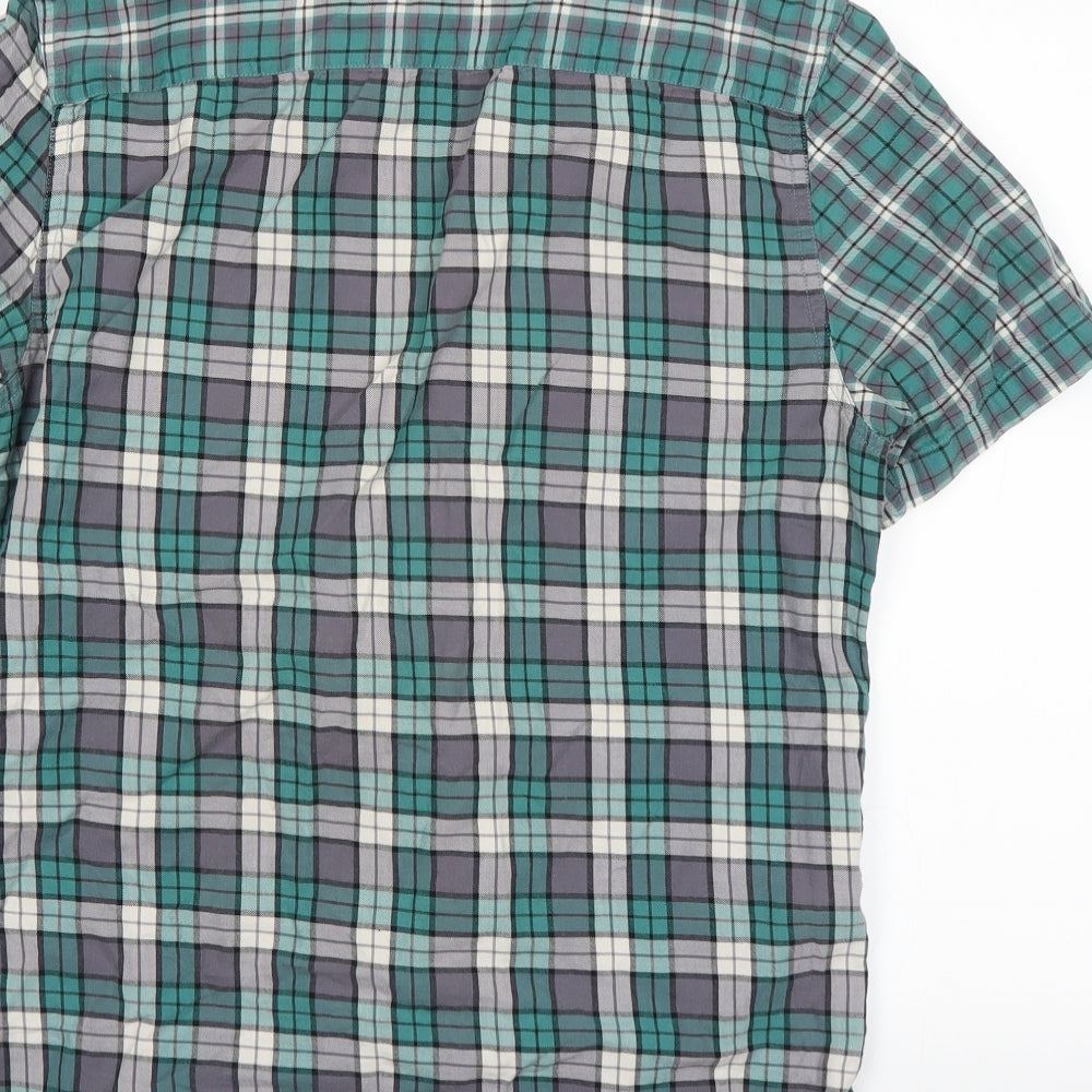 River Island Mens Green Dress Shirt Size S